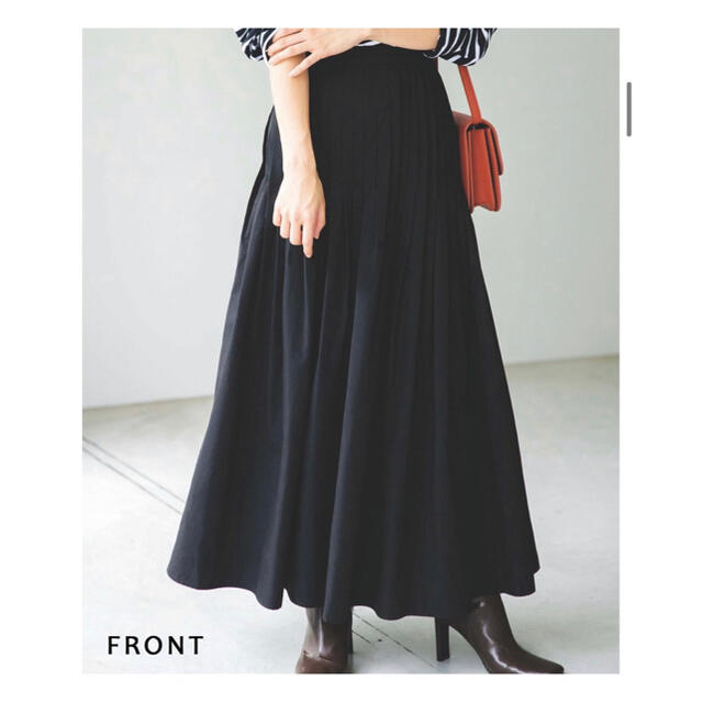 TODAYFUL(トゥデイフル)の【basementonline】フレアプリーツロングスカート ブラック　FREE レディースのスカート(ロングスカート)の商品写真