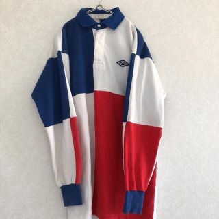 アンブロ(UMBRO)の【歳末セール】アンブロ　ラガーシャツ　マルチカラー　ポロシャツ　レトロ(ポロシャツ)