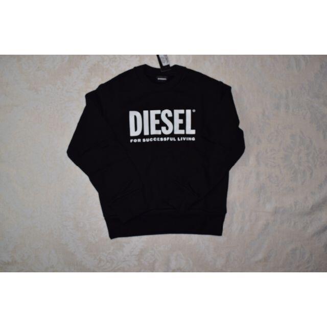 【新品・未使用】DIESEL KIDS ロゴ スウェットシャツ 黒 8Y