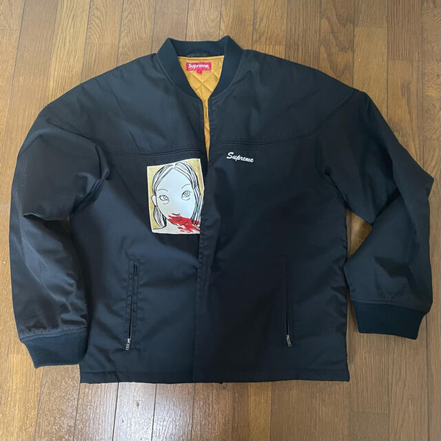 美品 supreme mug shot crew jacket 2019fw