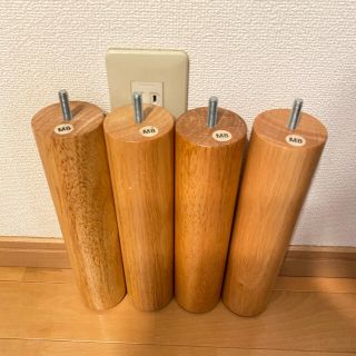 ムジルシリョウヒン(MUJI (無印良品))の無印良品　ベッドの脚(脚付きマットレスベッド)