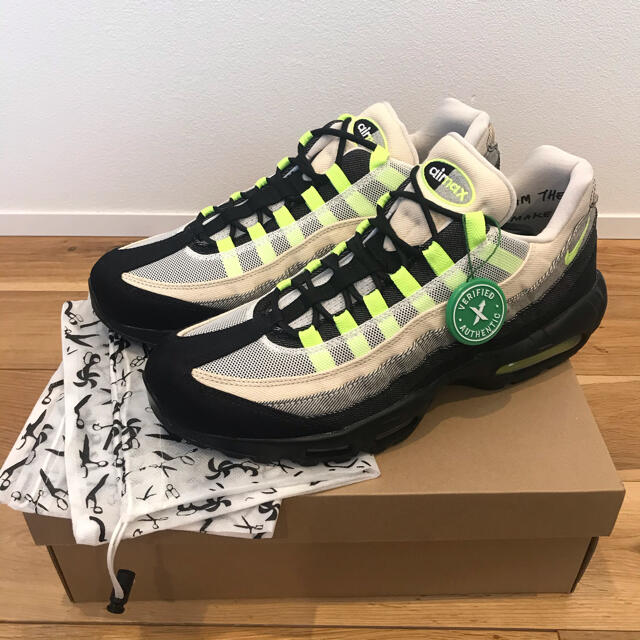 スニーカーNIKE airmax95 denham 29cm  US11 イエローグラデ