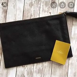 フォッシル(FOSSIL)のFOSSIL 本革ポーチ クラッチバッグ　TARA POUCH  ユニセックス(セカンドバッグ/クラッチバッグ)