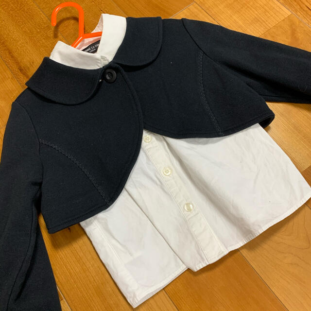 COMME CA ISM(コムサイズム)のコムサ　キッズ　ボレロとシャツのセット キッズ/ベビー/マタニティのキッズ服女の子用(90cm~)(ブラウス)の商品写真