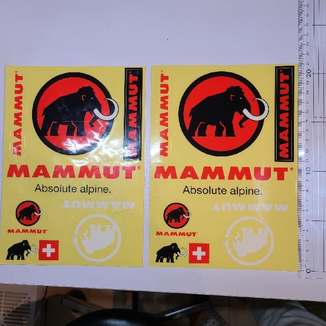 Mammut(マムート)のマムート ステッカー 2枚セット スポーツ/アウトドアのアウトドア(登山用品)の商品写真