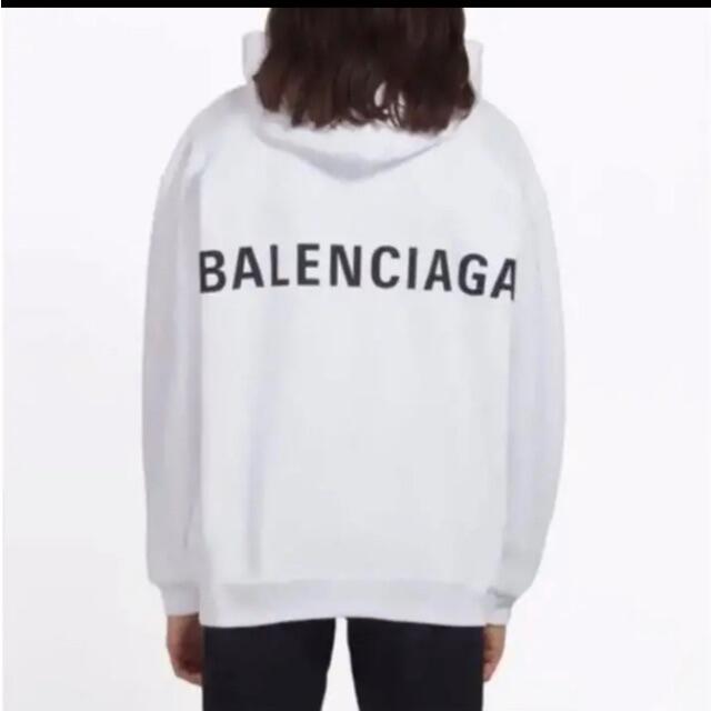 【ホワイト】サイズL バレンシアガ  balenciaga ロゴ入り