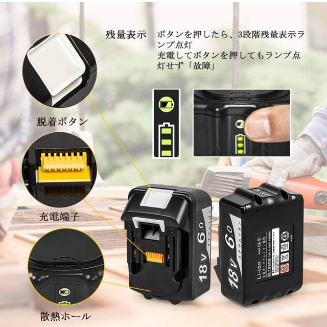 充電式ブロワー  バッテリー18v  2個付き 【3点セット】【送料込】