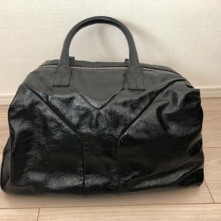 定価15.5万★Yves Saint Laurent ボストンバック エナメル