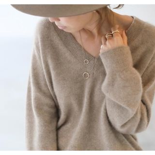 アパルトモンドゥーズィエムクラス(L'Appartement DEUXIEME CLASSE)のL'Appartement☆Cashmere V/N KNIT(ニット/セーター)