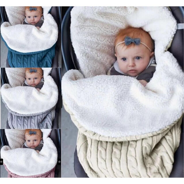 新品•未使用　ベビーカー　毛布　ベビー　赤ちゃん　防寒　おくるみ　ブランケット