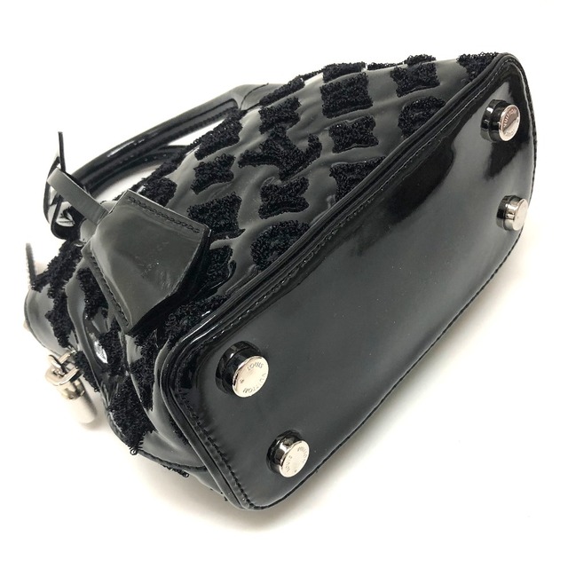 ルイヴィトン LOUIS VUITTON ロックイットBB・ブークレット M40770 モノグラム・ヴェルニ ハンドバッグ パテントレザー ノワール ブラック 美品