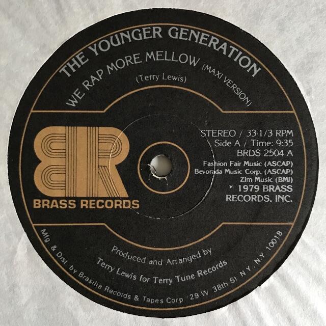 Younger Generation - We Rap More Mellowレコード