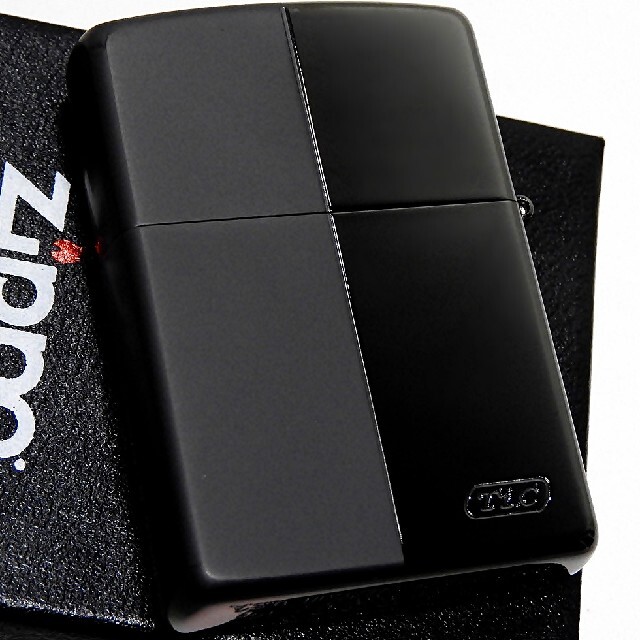 ZIPPO(ジッポー)の(送料込み)ZIPPO◇ツートン/ブラックチタン◇鏡面/マット◇新品◇ジッポ メンズのファッション小物(タバコグッズ)の商品写真