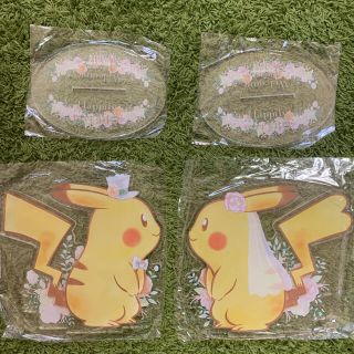 ポケモン(ポケモン)のピカチュウ　ウェルカムボード　and 婚姻届　ウェディング　結婚式(ウェルカムボード)