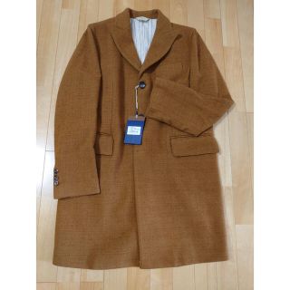 ユナイテッドアローズ(UNITED ARROWS)のチルコロ 1901 チェスターコート ジャージ コート 48 キャメル系　新品(チェスターコート)