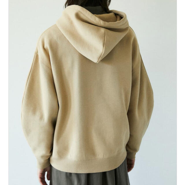 moussy(マウジー)のMOUSSY COCOON SLEEVE HOODIE L/BLU レディースのトップス(パーカー)の商品写真