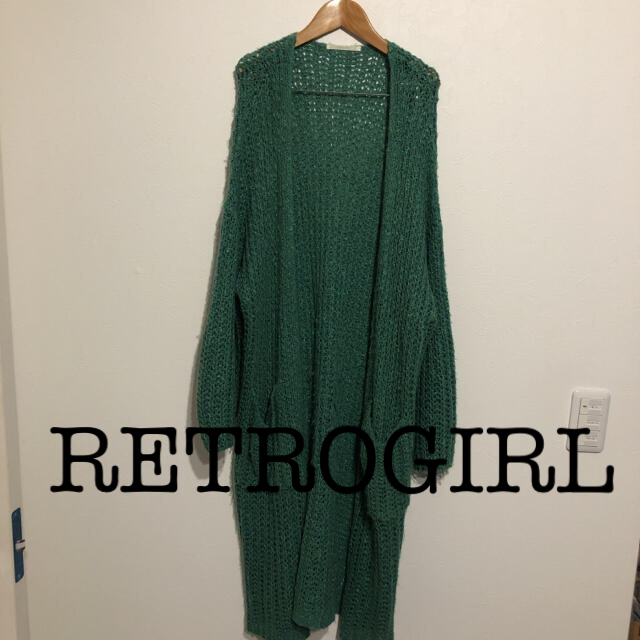 RETRO GIRL(レトロガール)のRETROGIRL▪️ゆるニット ロングカーデ M レディースのトップス(カーディガン)の商品写真