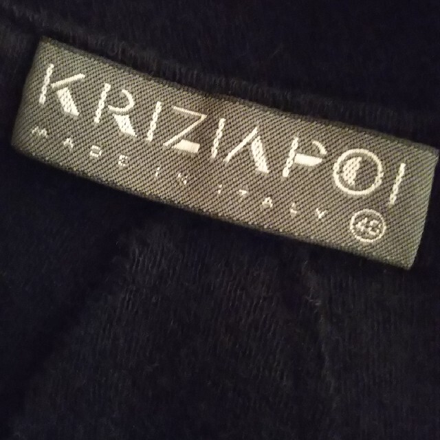 イタリア製*KRIZIA POI wool黒フレア巻スカート