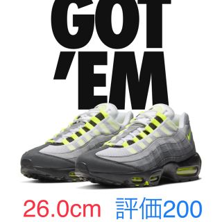 ナイキ(NIKE)の26.0 NIKE AIR MAX 95 OG neon yellow 2020(スニーカー)