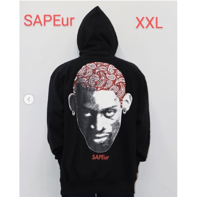 完売◇SAPEur サプール◇バンダナロゴパーカー◇XXL