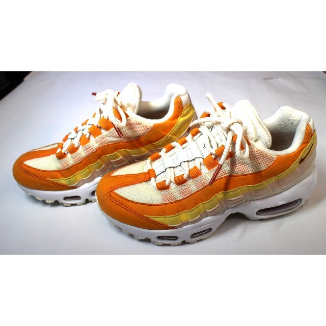 NIKE エアマックス95 ホワイト/オレンジ/イエロー 23cm