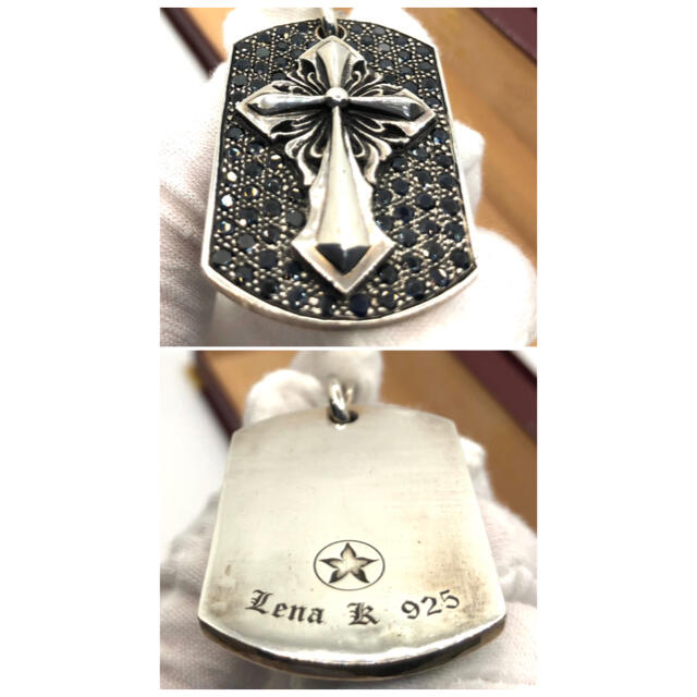 BILL WALL LEATHER(ビルウォールレザー)のLena K. ブラックダイヤ ネックレス シルバー 925  メンズのアクセサリー(ネックレス)の商品写真