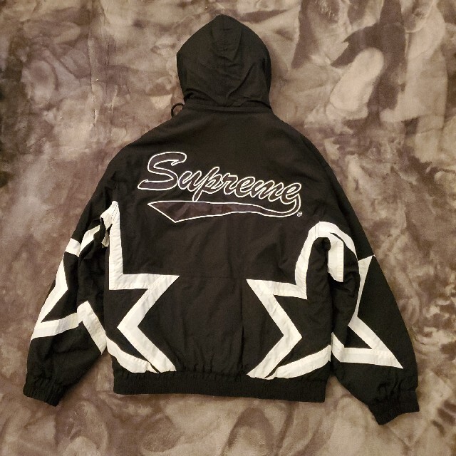 Supreme(シュプリーム)の★シュプリーム Stars Puffy Jacket sizeS black メンズのジャケット/アウター(ブルゾン)の商品写真