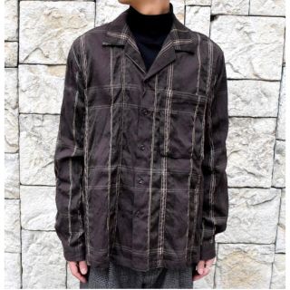 ワンエルディーケーセレクト(1LDK SELECT)のyoke 19aw big plaid open collar shirts(シャツ)