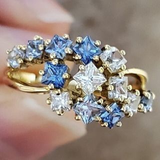 YG750 マルチカラーサファイア1.80ct Le Rêve リング(リング(指輪))