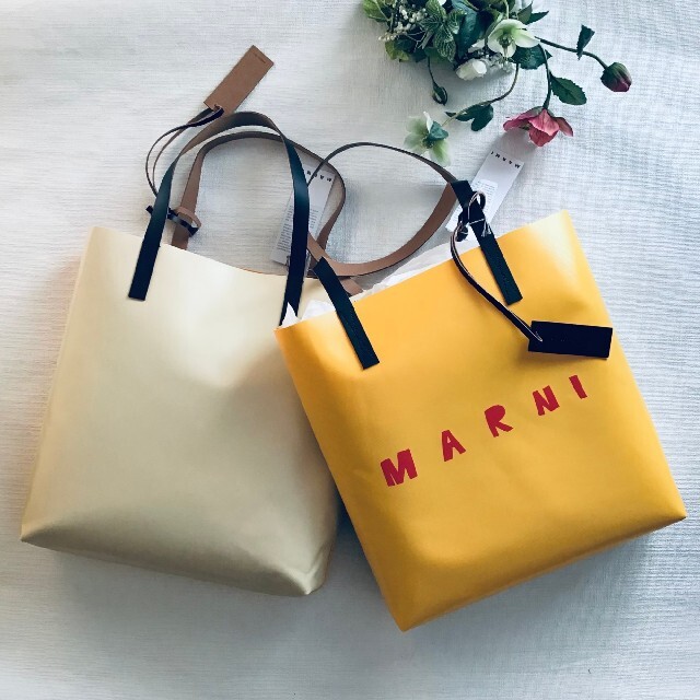 Marni(マルニ)の新品【マルニ】新作ショッピングトートバッグ イエロー レディースのバッグ(トートバッグ)の商品写真