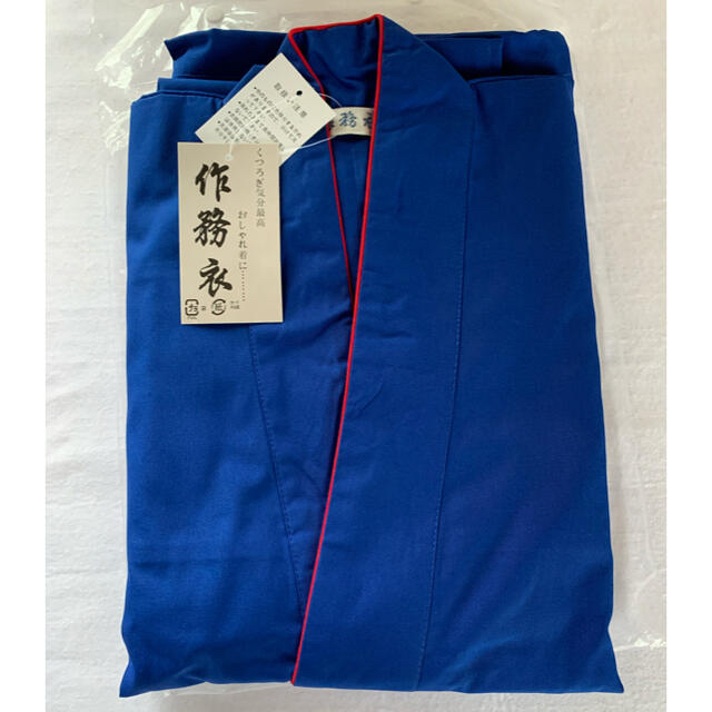 作務衣レディース　ブルー・Ｌサイズ　新品・未使用品 レディースのレディース その他(その他)の商品写真