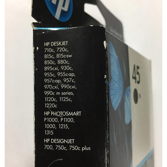 HP(ヒューレットパッカード)のインクジェット プリントカートリッジ HP 45 黒 インテリア/住まい/日用品のオフィス用品(OA機器)の商品写真