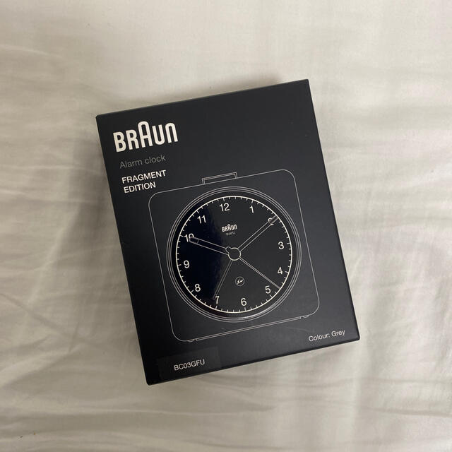 FRAGMENT(フラグメント)のBraun Fragment Alarm Clock グレー インテリア/住まい/日用品のインテリア小物(置時計)の商品写真