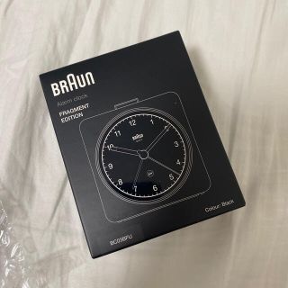 フラグメント(FRAGMENT)のBraun Fragment Alarm Clock ブラック(置時計)