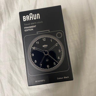 フラグメント(FRAGMENT)のBraun Fragment Alarm Clock ブラック(置時計)