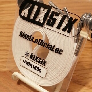 ナイキ(NIKE)のKIXSIX シューレース WAXED140 ホワイト × シルバーチップ(その他)