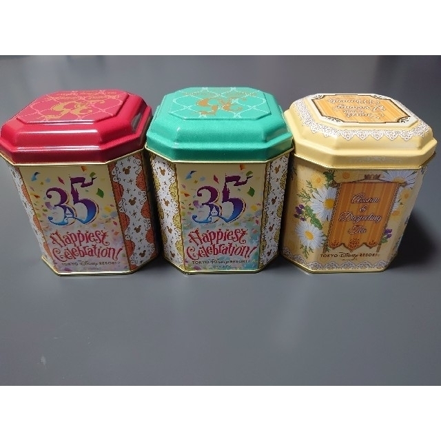 Disney ディズニー35周年紅茶缶 ディズニーホテル 紅茶缶 3個セットの通販 By ミッキー S Shop ディズニーならラクマ