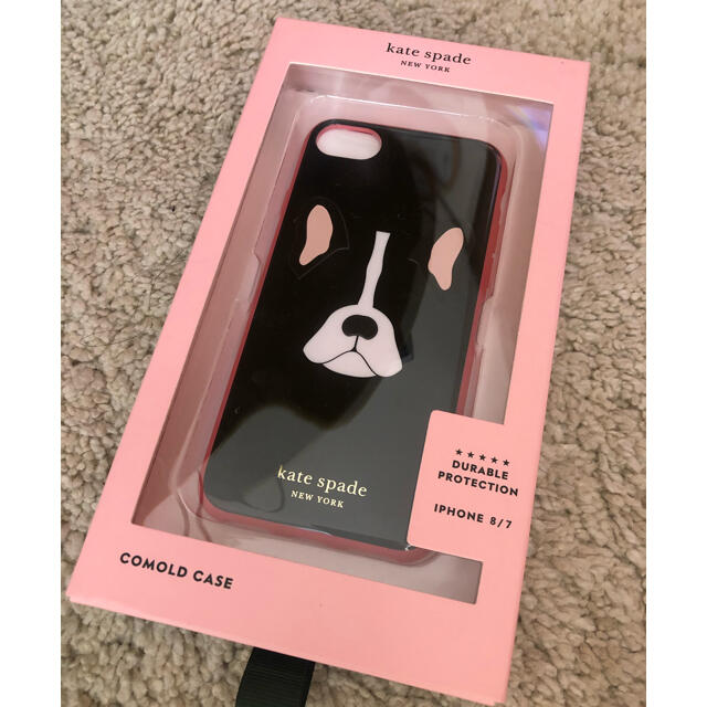 【新品】ケイトスペード iPhone7/8 フレンチブルドッグ 犬　スマホケース