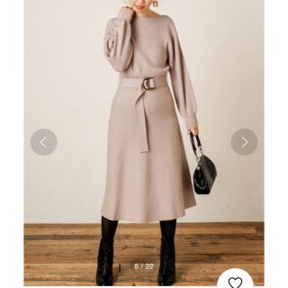 ナチュラルクチュール(natural couture)の新品ニットワンピース＊送料込み(ロングワンピース/マキシワンピース)