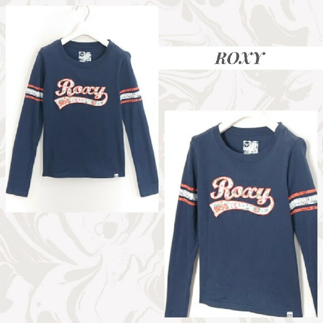 人気商品は Roxy - ﾛｷｼｰ■長袖ｶｯﾄｿｰ■柔らか素材■ﾄｯﾌﾟｽ■ﾌﾞﾗﾝﾄﾞﾛｺﾞ■ﾈｲﾋﾞｰ Tシャツ/カットソー(七分/長袖)