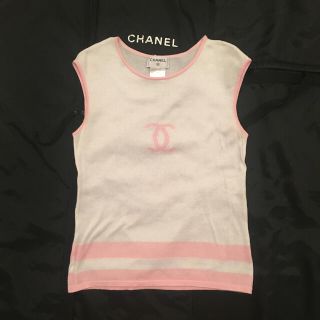 シャネル(CHANEL)の定価25万円シャネルピンクアイコンタンクトップ(タンクトップ)