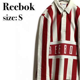 リーボック(Reebok)のReebok ラガーシャツ　ポロシャツ　ストライプ　リーボック(ポロシャツ)