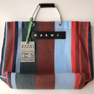 マルニ(Marni)の【ピロ様専用】MARNI FLOWER CAFE ストライプトートバッグ　中古(トートバッグ)