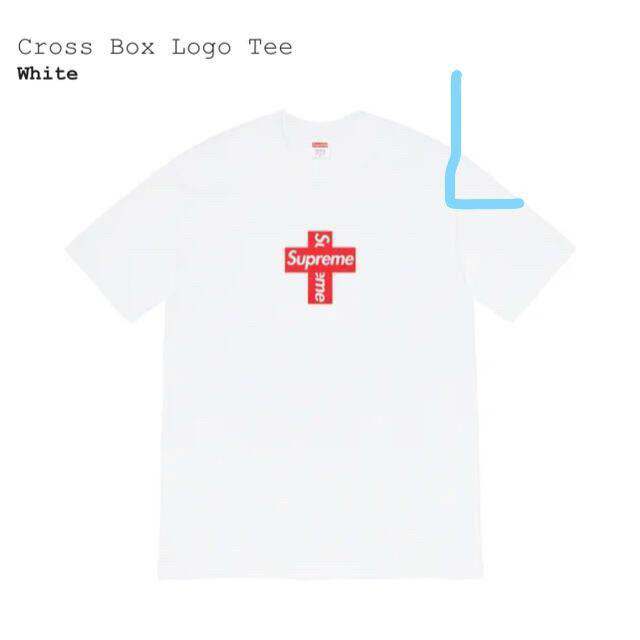 Lサイズ Supreme Cross Box Logo Tee-