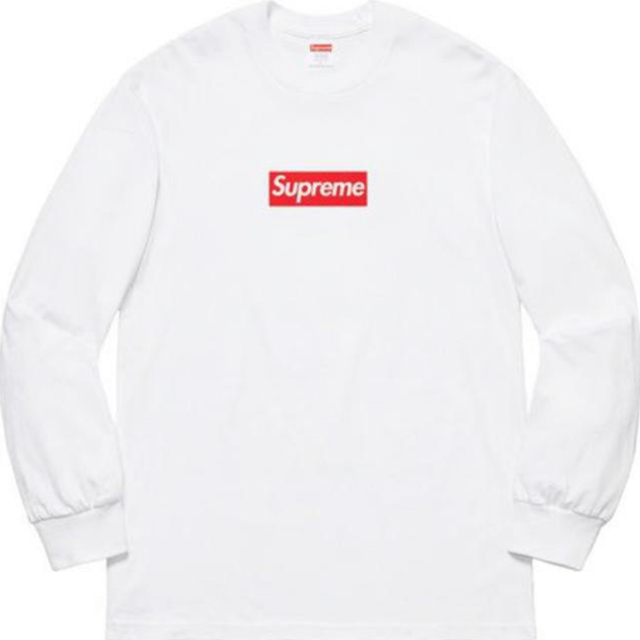 Supreme Box Logo L S Tee XL Navy 極美品