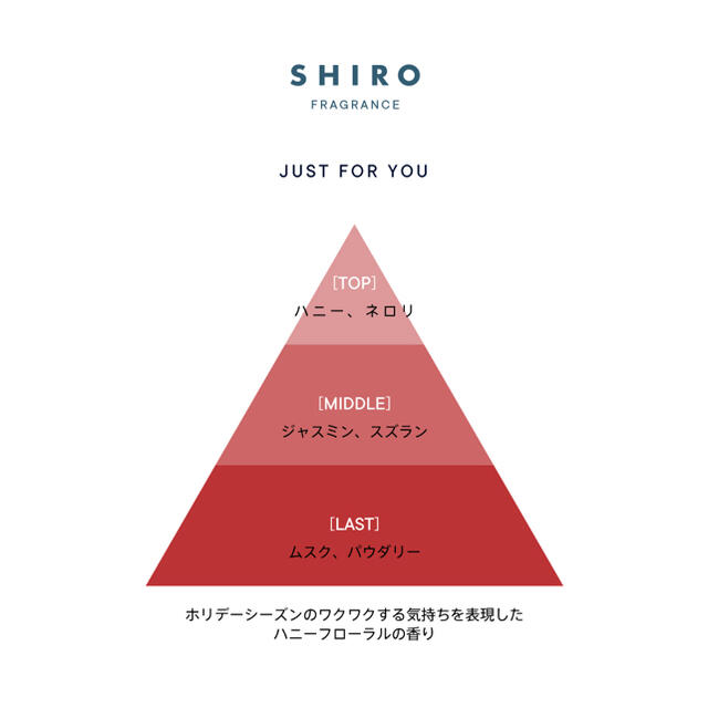 SHIRO just for you オードパルファン