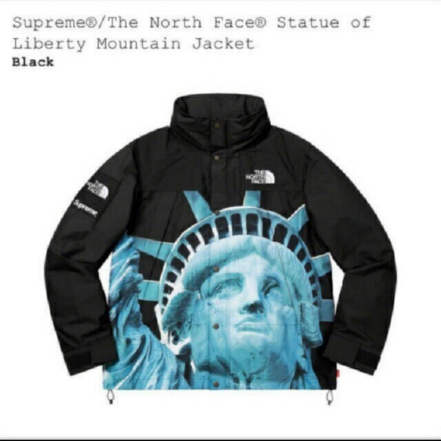 Supreme(シュプリーム)の黒 Supreme Statue Mountain Jacket Mサイズ メンズのジャケット/アウター(マウンテンパーカー)の商品写真