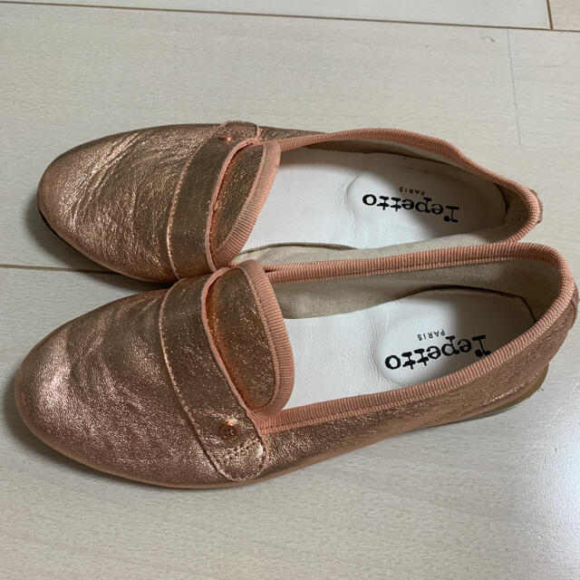 repetto(レペット)のレペット　ローファー 20.5センチ 32 ピンクゴールド　正規品 キッズ/ベビー/マタニティのキッズ靴/シューズ(15cm~)(フォーマルシューズ)の商品写真