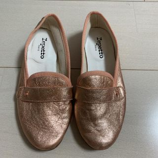 レペット(repetto)のレペット　ローファー 20.5センチ 32 ピンクゴールド　正規品(フォーマルシューズ)