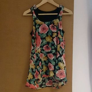 グレイル(GRL)の花柄シフォンブラウス(シャツ/ブラウス(半袖/袖なし))